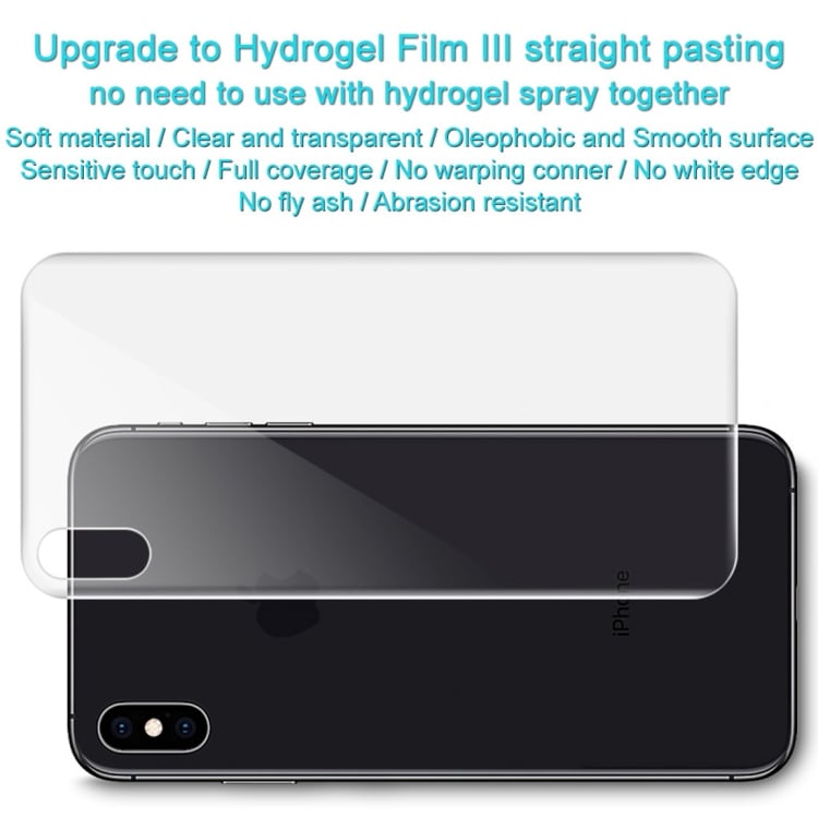 2-pack 0.15mm Full skjermbeskyttelse Bakside iPhone X / XS