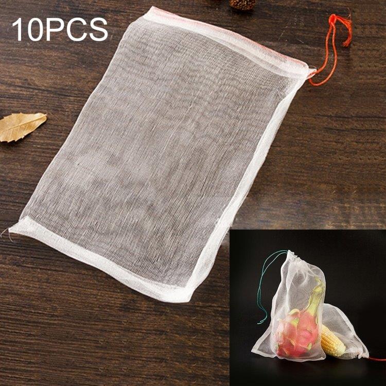 Poser til frukt og grønt - 10-pack tøypose / fruktpose 30x20cm