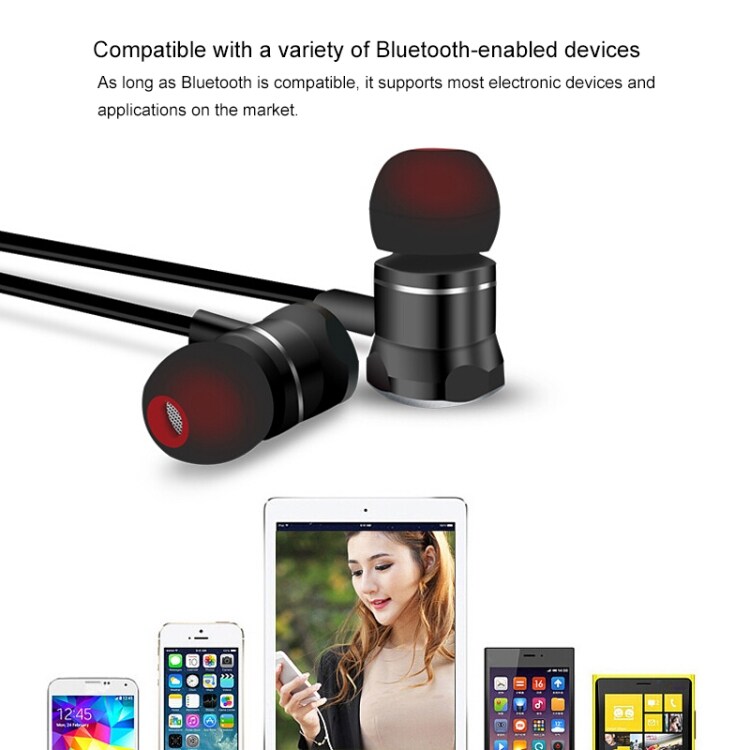 Bluetooth Sportshodetelefoner BT 5.0  Svart