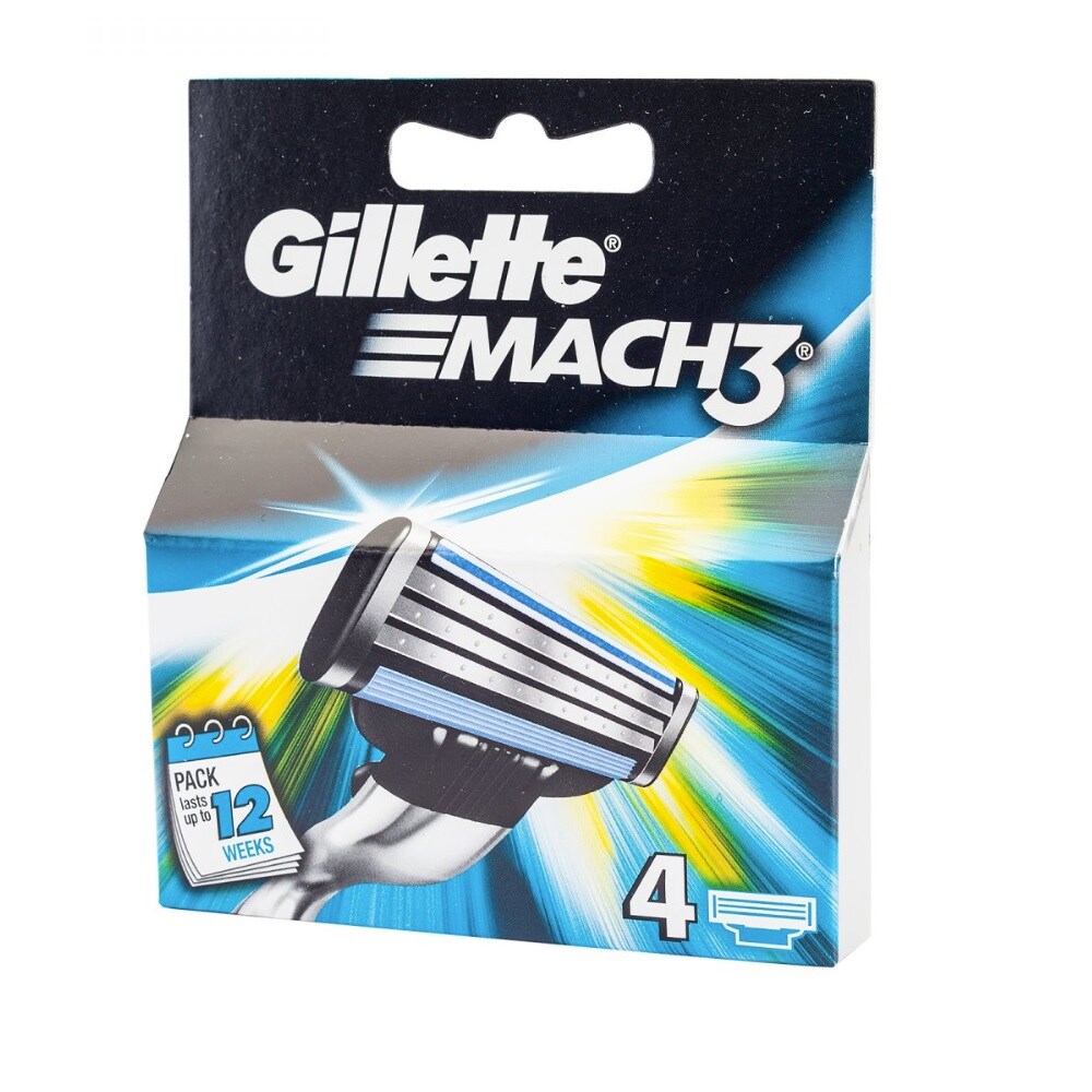 Gillette Mach3 Barberblader 4-pack