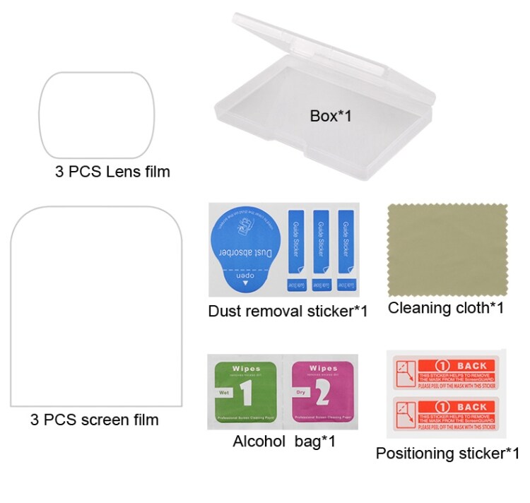 Linsebeskyttelse & Skjermbeskyttelse DJI OSMO Pocket Gimbal - 6 deler