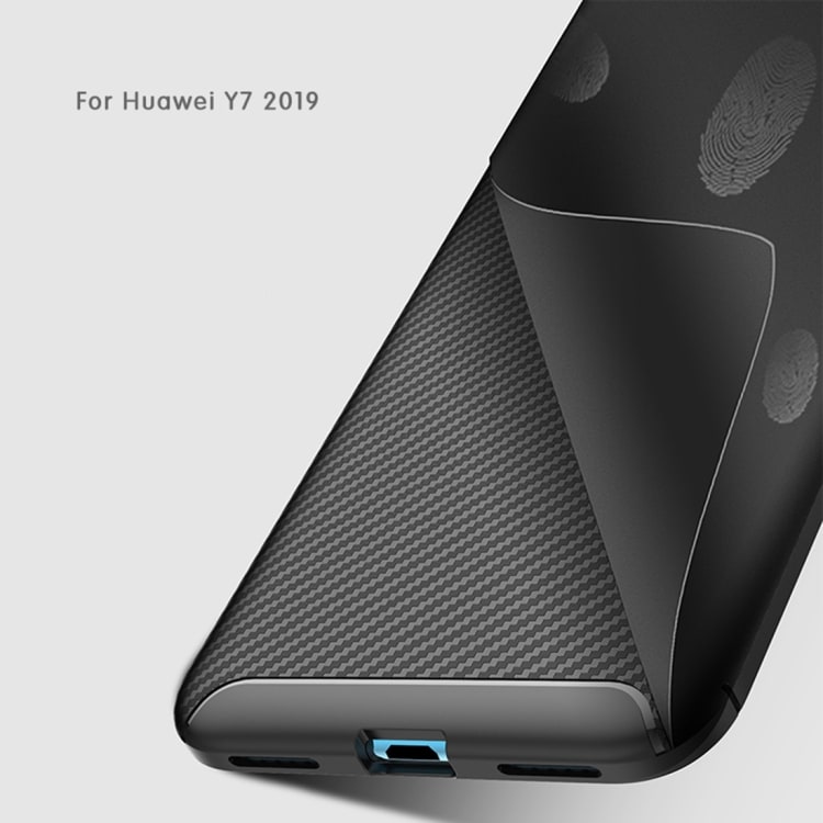 Deksel Schockproof Carbonfiber Huawei Y7 (2019)