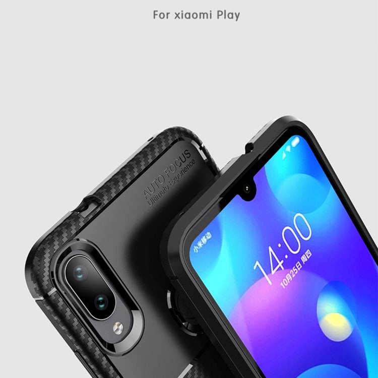 Deksel Schockproof Carbonfiber Xiaomi Play