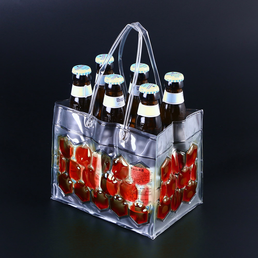 Flaskekjøler 6-pack med Håndtak - Rød