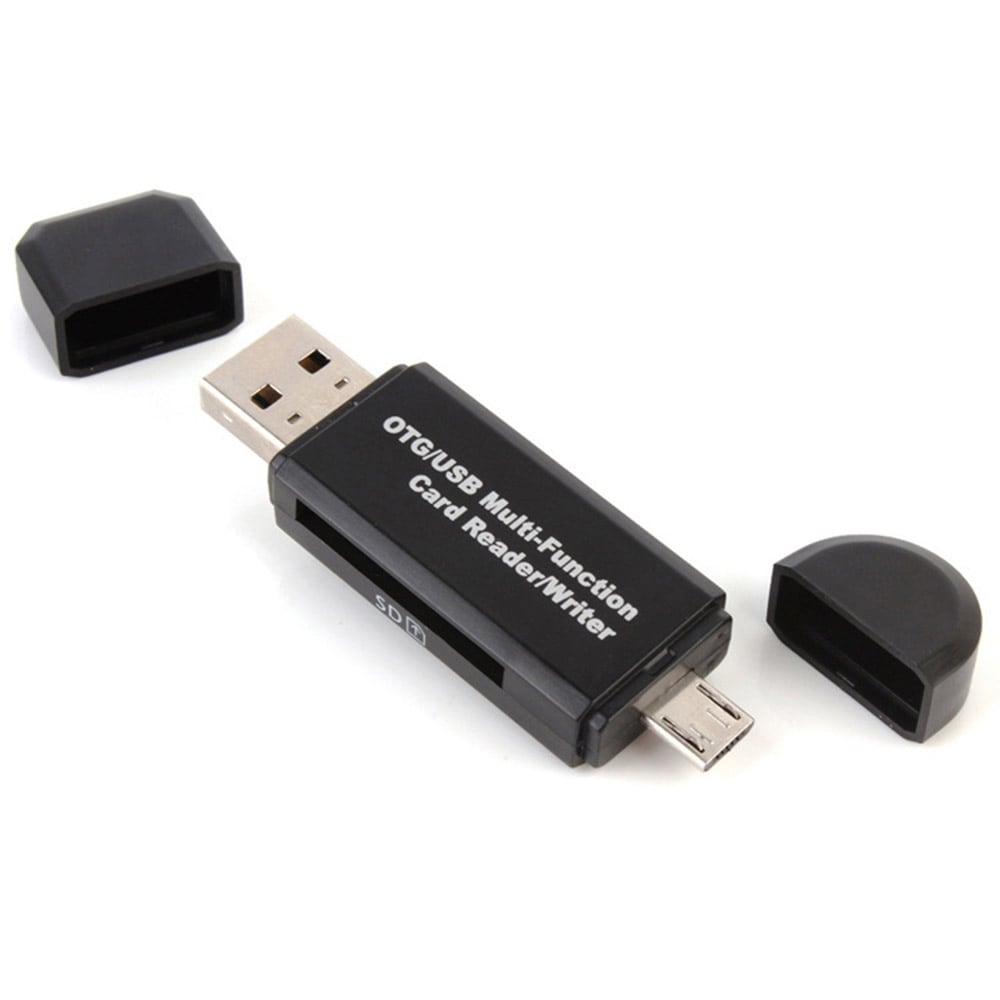 2i1 Minnekortleser USB/MicroUSB
