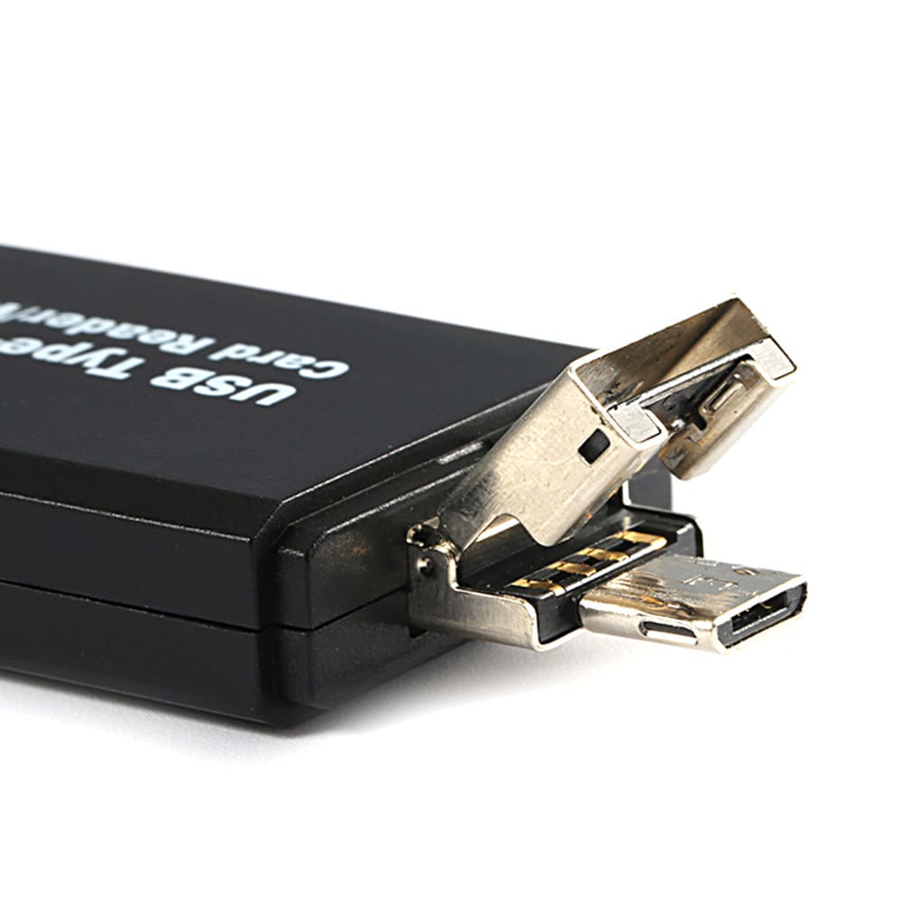3i1 Minnekortleser USB/MicroUSB/USB Type C