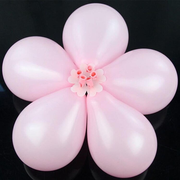 5-Pack Ballongholder Blomst - Ballongstickers / dekorasjonsfeste