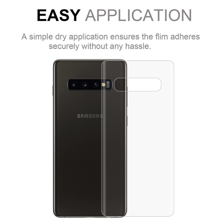 Skjermbeskyttelse bak Samsung Galaxy S10 Plus