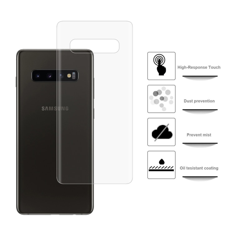 Skjermbeskyttelse bak Samsung Galaxy S10 Plus