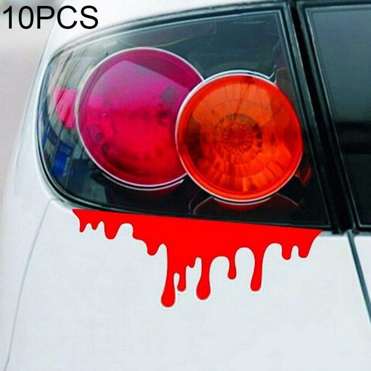 Bildekorasjon Rennende blod stickers - 10Pack
