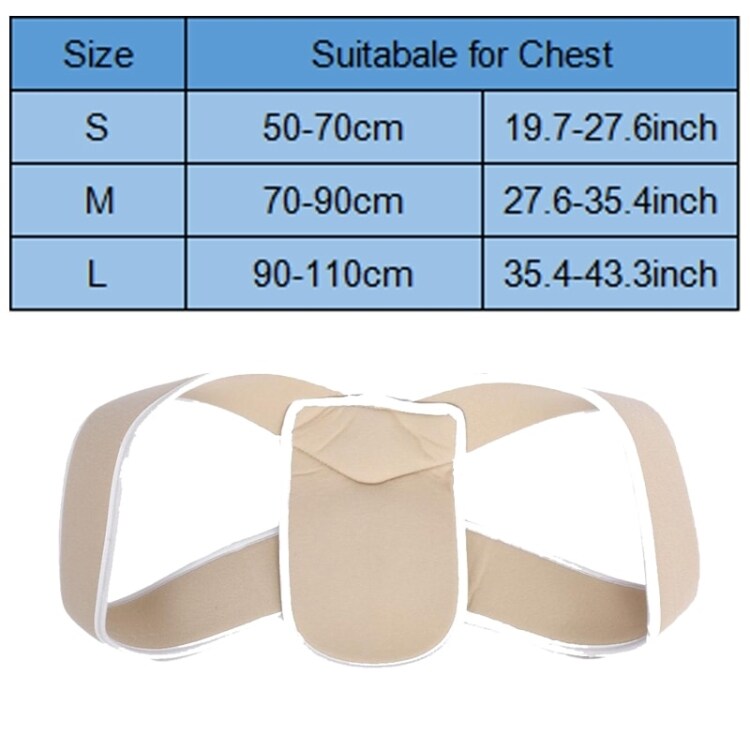 Justerbar Ryggstøtte / støttebelte for bedre holdning - Størrelse S