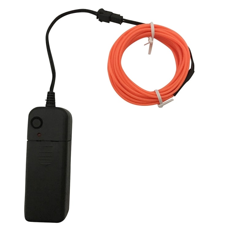 Batteridrevet Led Glowstrip Neon sløyfe 3 Meter - Oransje