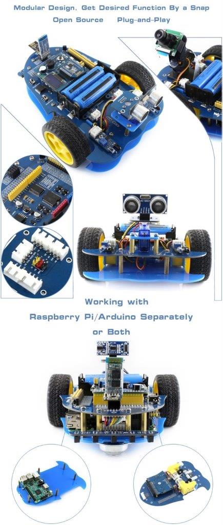 Waveshare AlphaBot Raspberry Pi Robot Byggesett