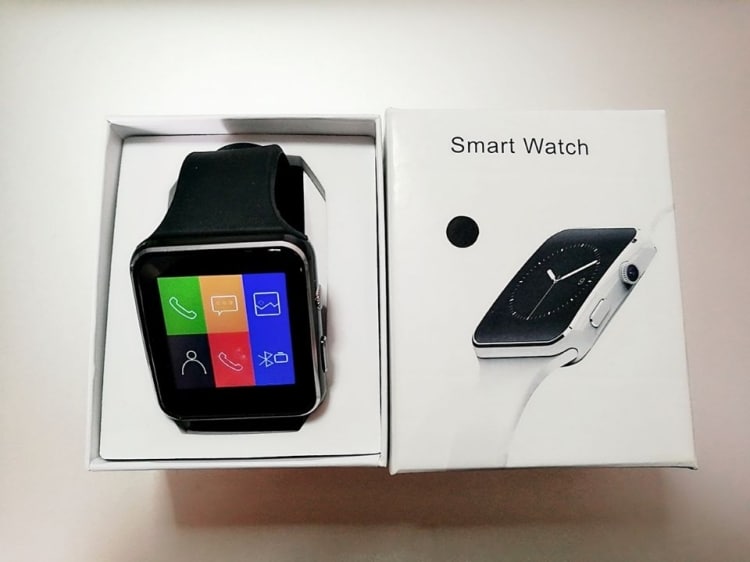 Smartwatch med Kamera Touch Screen Bluetooth iPhone / Android - Hvit
