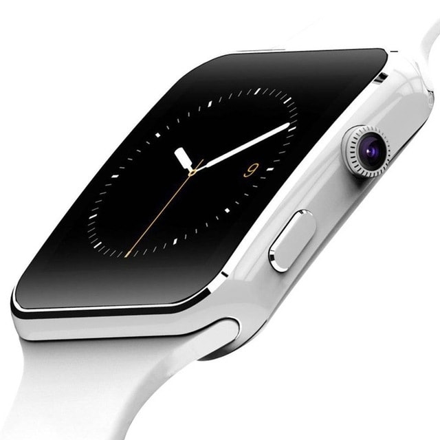 Smartwatch med Kamera Touch Screen Bluetooth iPhone - Hvit