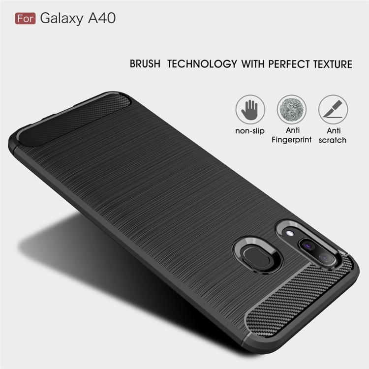 Mobildeksel Carbon Fiber Samsung Galaxy A40