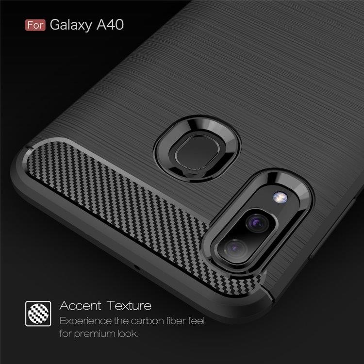 Mobildeksel Carbon Fiber Samsung Galaxy A40