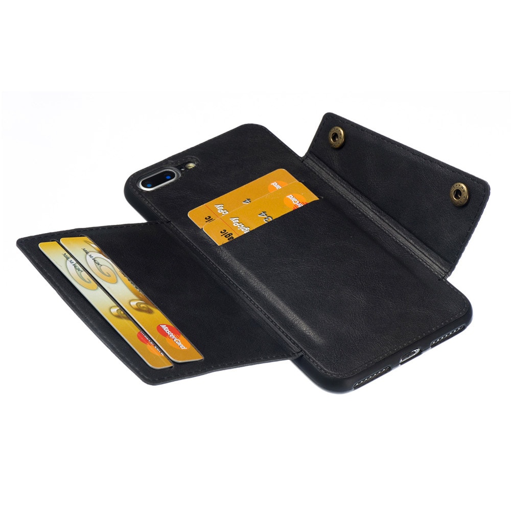Lommebokfutteral med magnet iPhone X - Svart
