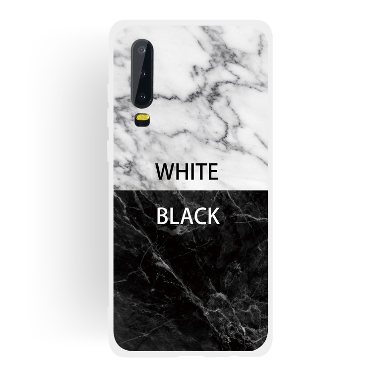 Marmordeksel Black/White Huawei P30