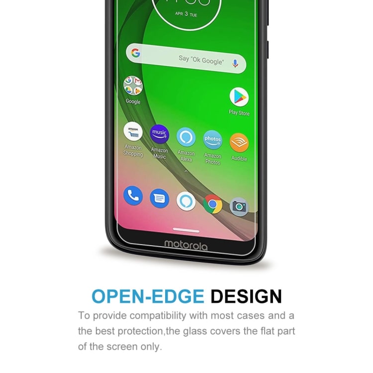 Herdet skjermbeskyttelse av glass til Motorola Moto G7 Play