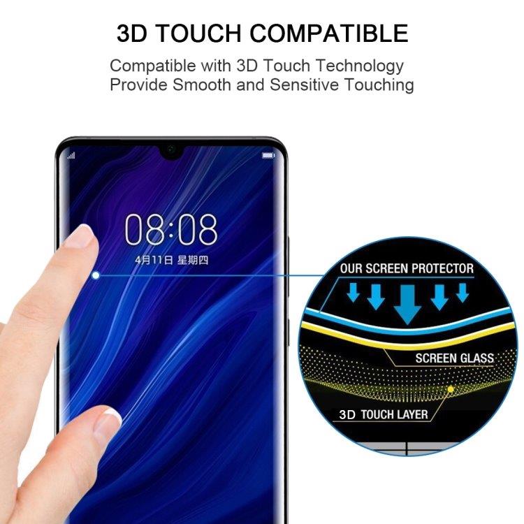 3D Full Skjermbeskyttelse av herdet Glass Huawei P30 Pro