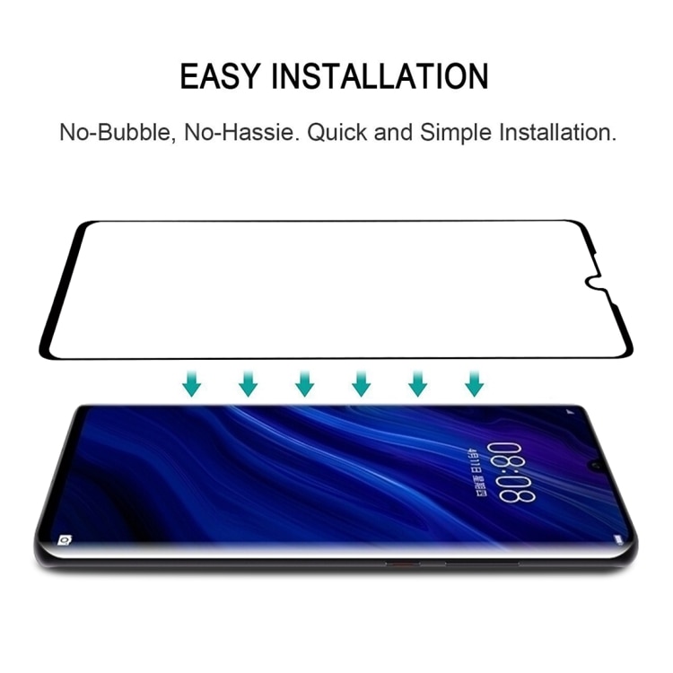 3D Full Skjermbeskyttelse av herdet Glass Huawei P30 Pro