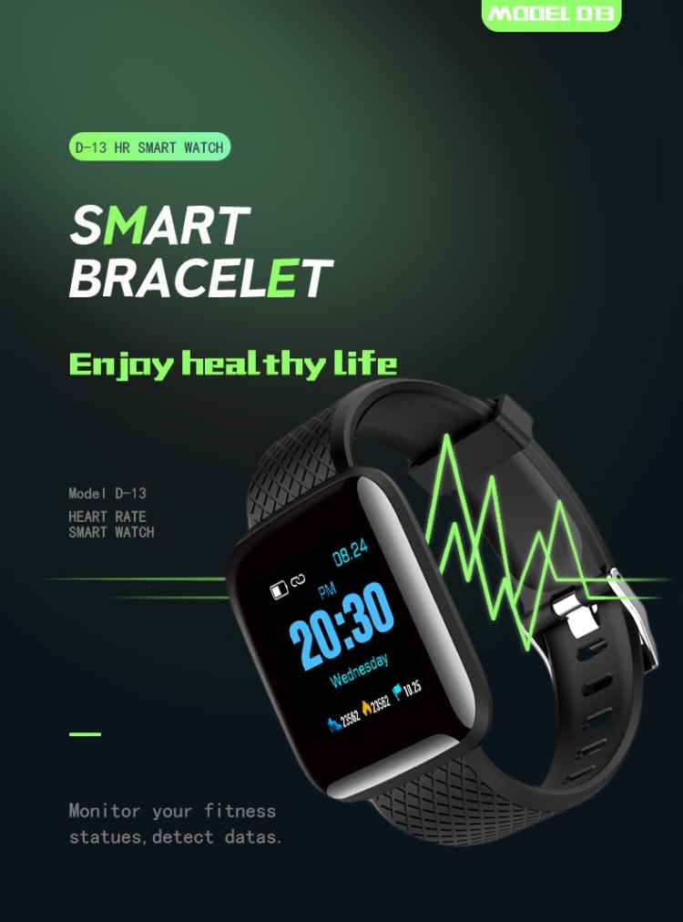 Smartwatch søvnoversikt / blodtrykk / puls / samtale-id mm