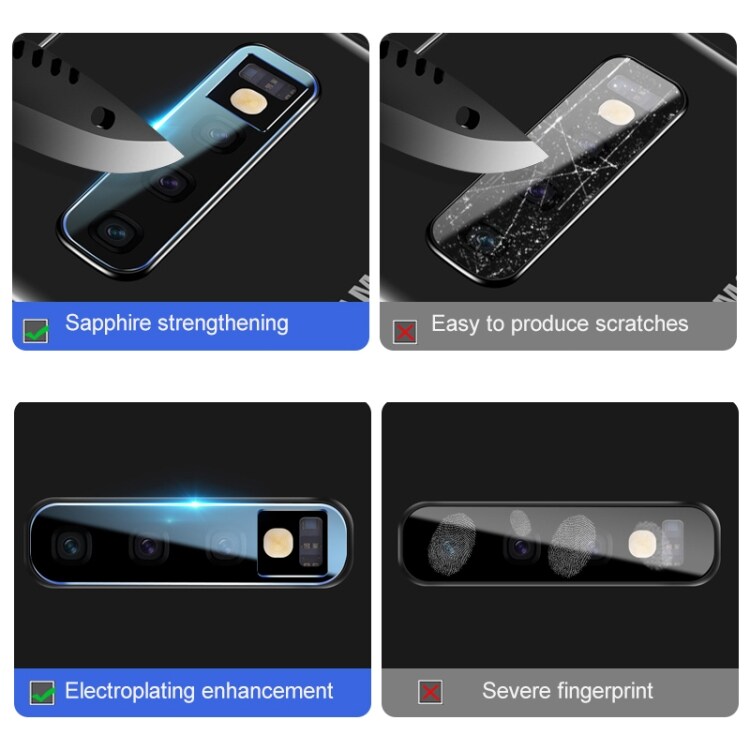 Herdet skjermbeskyttelse av glass til bakre Kameralinse Samsung Galaxy S10 5G