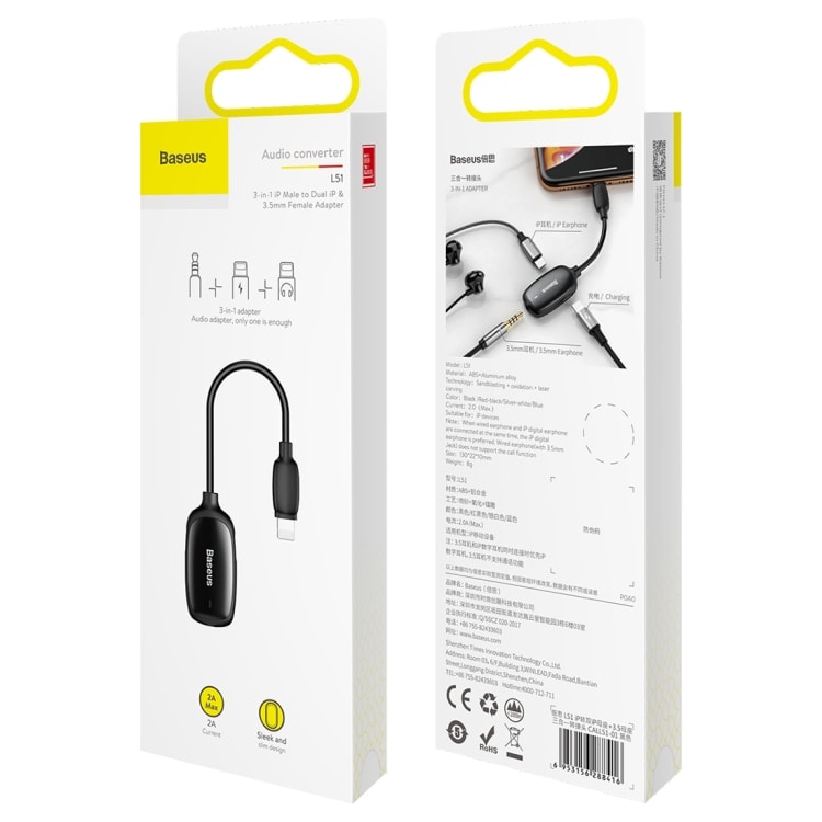 iPhone Adapter Lading / headset & 3,5mm