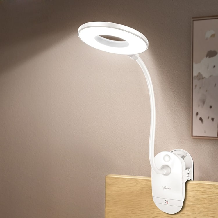 Trådløs dimbar Led Lampe med klemme - Oppladbar