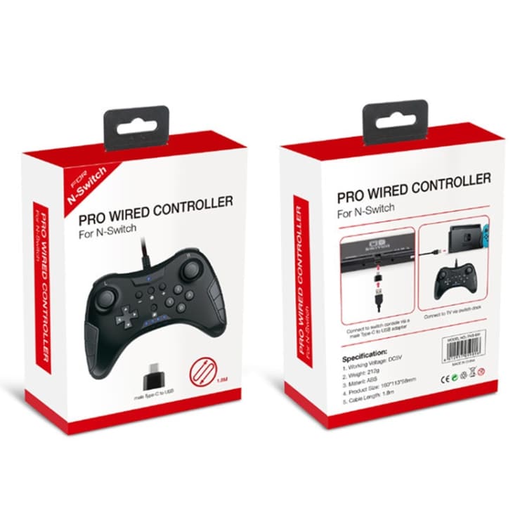 Håndkontroll / Gamepad 2i1 Nintendo Switch Pro
