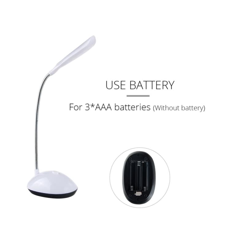 Batteridrevet LED bordlampe