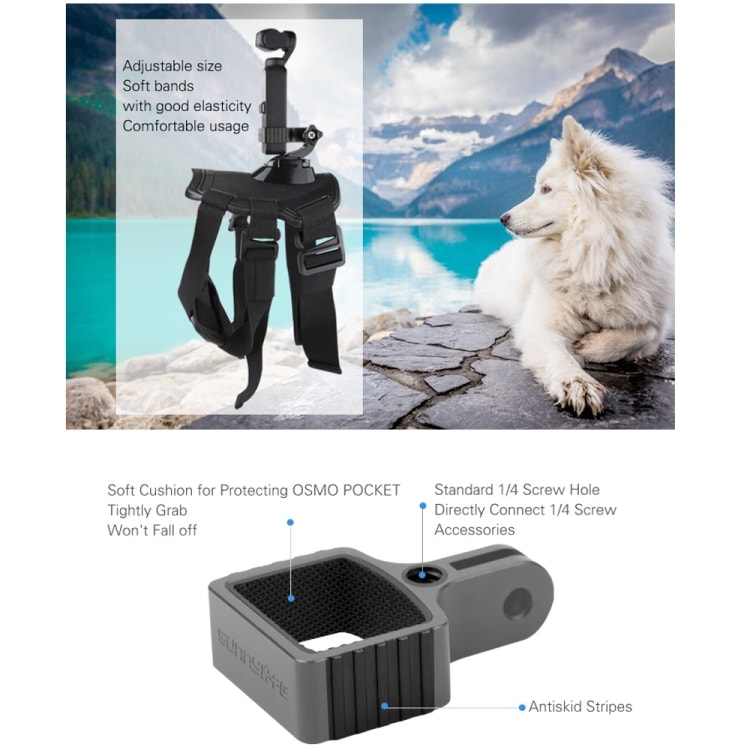 Hundebelte Brystbelte Hund til DJI OSMO Pocket