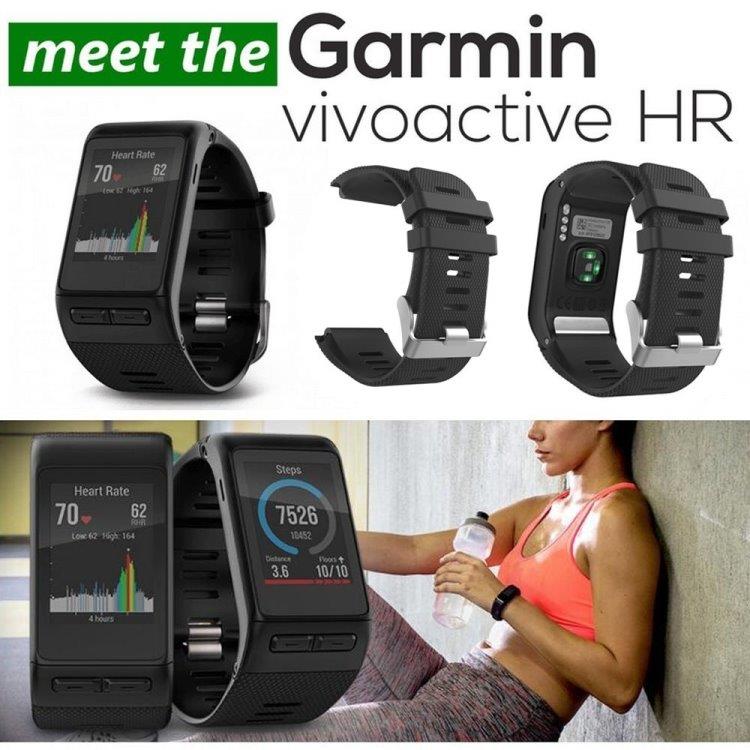 Silikon Sportsarmbånd til Garmin Vivoactive HR