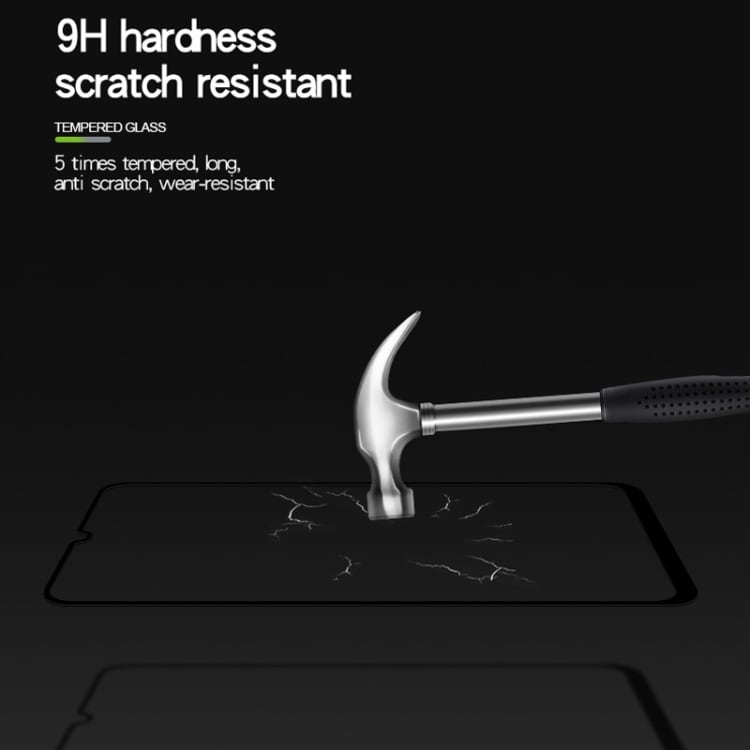 MOFI Herdet Skjermbeskyttelse 9H 2.5D Samsung Galaxy A50 Svart Ramme