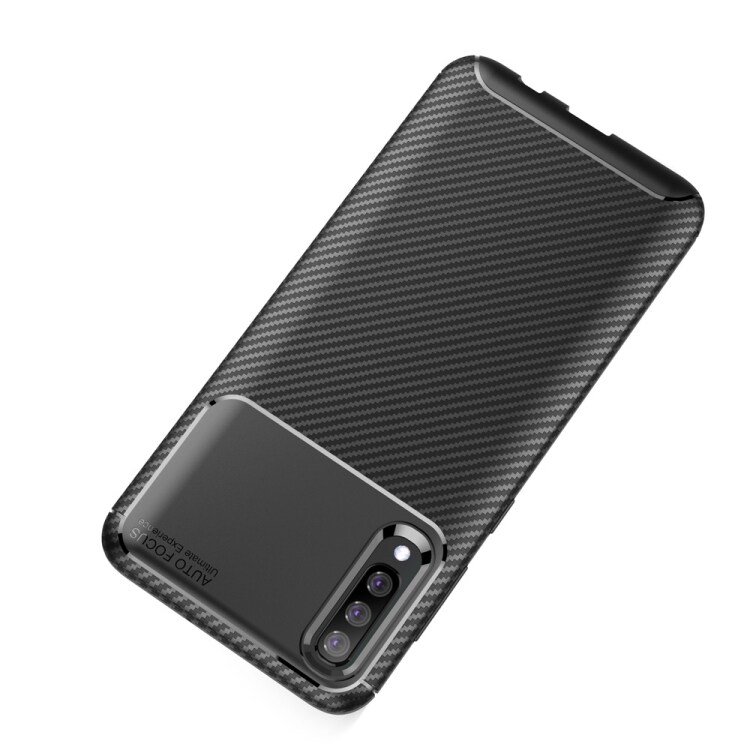 TPU Bakdeksel Karbonfiber Samsung Galaxy A50 Svart