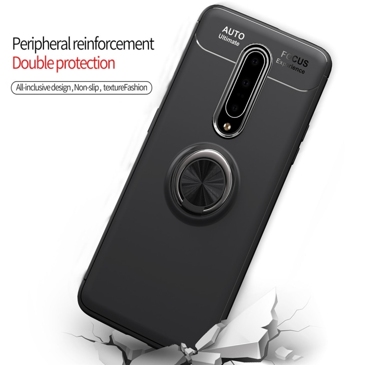 Beskyttelsesfutteral med ring  OnePlus 7 Pro Svart