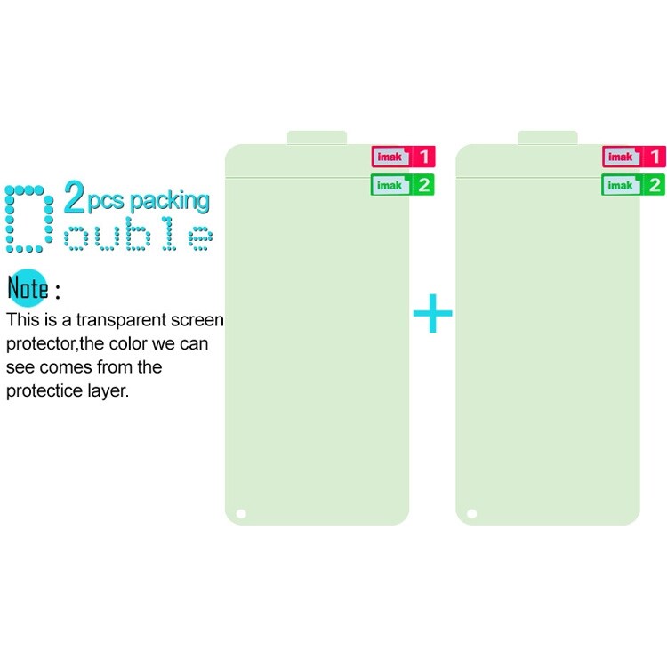 IMAK Hydrogel Skjermbeskyttelse Xiaomi Redmi Note 7 2-pack