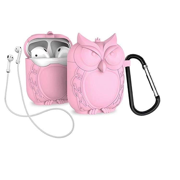 Oppbevaringsfutteral Ugle Airpods Rosa