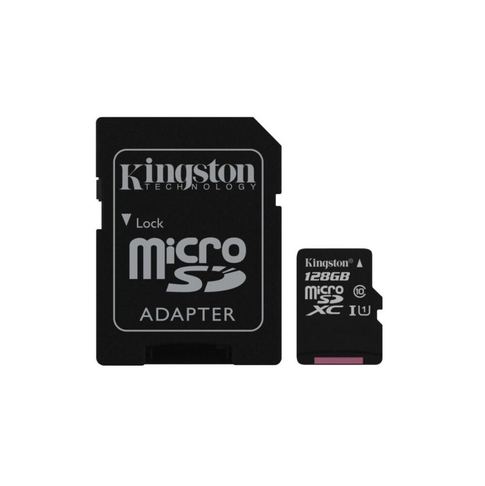 128GB Kingston Canvas Select microSDHC Class 10 UHS-I 80MB/s