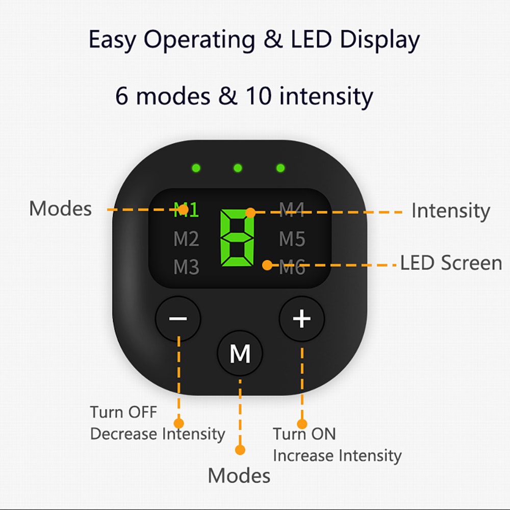 EMS Magetrener med LCD-display