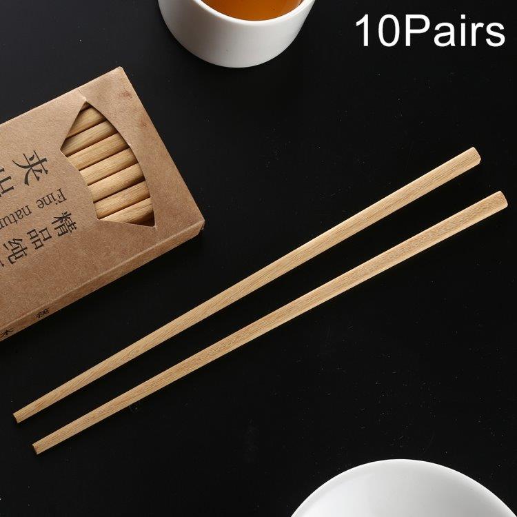 Chopsticks av naturlig tre Kinesiske pinner 10-Pack