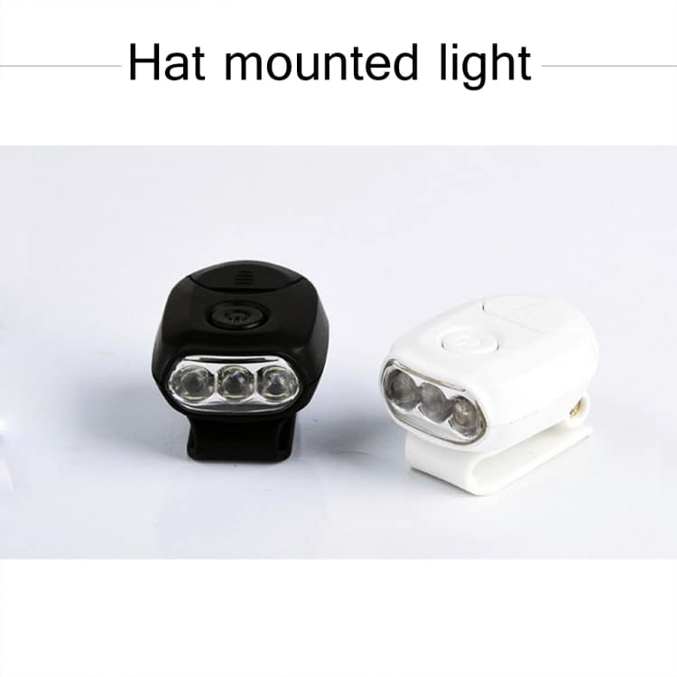 Mini LED-Lampe med klemme til caps - Hvit