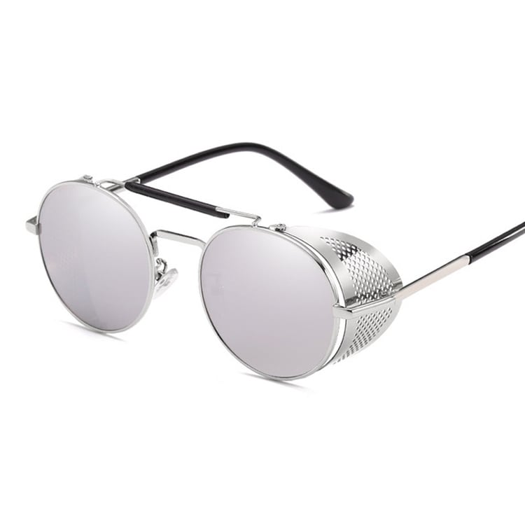 Retro Solbriller med UV-beskyttelse - Sølv