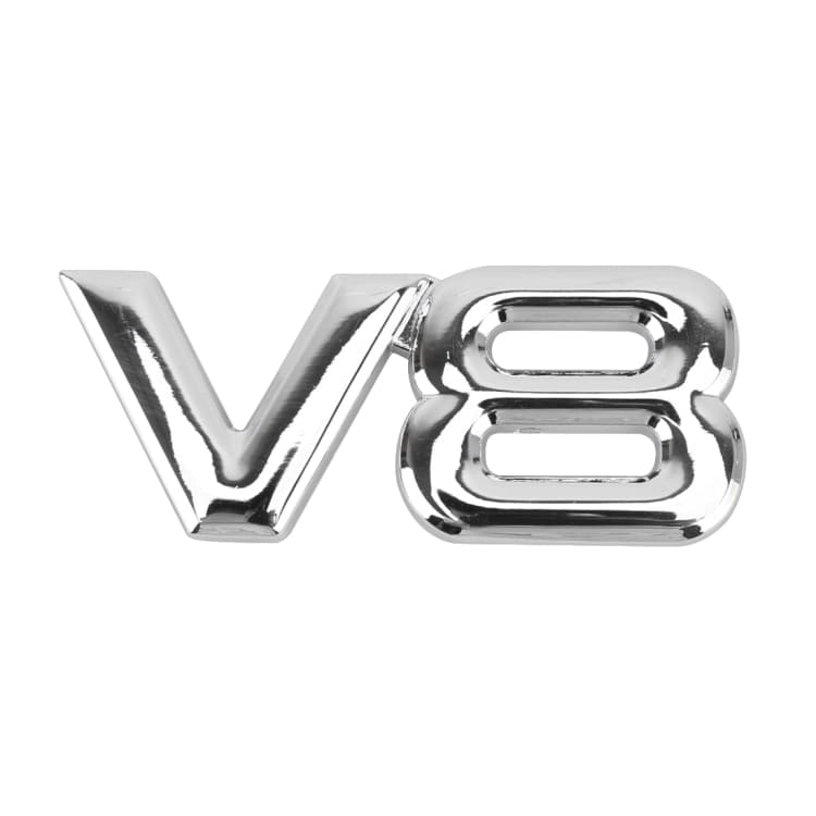 Bildekal V8 Silver - Small