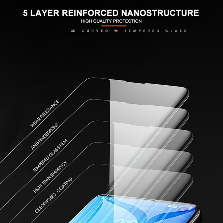 3D Skjermbeskyttelse UV Screen til Galaxy Note10 Pro