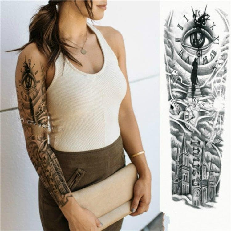 Tilfeldig tatovering - Øye/Klokke