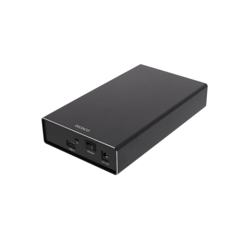 DELTACO Eksternt 3,5" harddiskkabinett USBC/ USB 3.1
