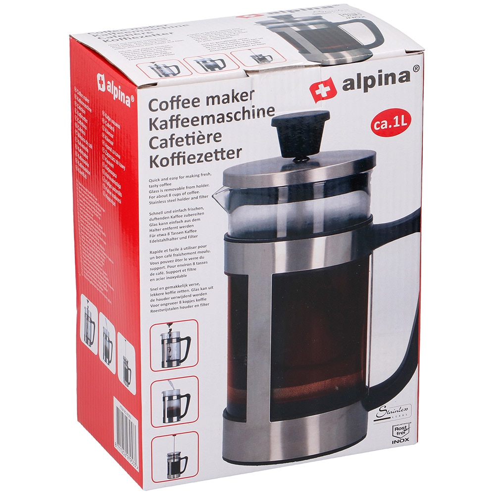 Alpina Presskanne / Kaffepress 1L