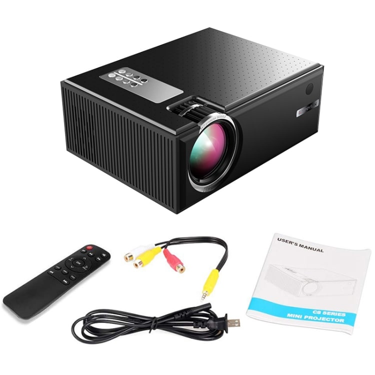 Cheerlux Projektor C8 1800 Lumens 1280x800 720P